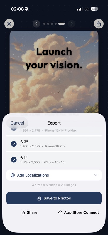 Export. Upload. Done.